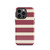 Red and Cream Striped Tough Case for iPhone®