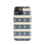 Blue and Cream Snowflake Pattern Tough Case for iPhone®