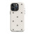 Black and White Snowflake and Dot Pattern Tough Case for iPhone®