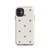 Black and White Snowflake and Dot Pattern Tough Case for iPhone®