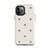 Black and White Snowflake and Dot Pattern Tough Case for iPhone®