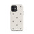 Black and White Snowflake and Dot Pattern Tough Case for iPhone®