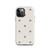 Black and White Snowflake and Dot Pattern Tough Case for iPhone®