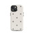Black and White Snowflake and Dot Pattern Tough Case for iPhone®