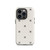 Black and White Snowflake and Dot Pattern Tough Case for iPhone®