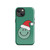 Santa Smile Face on Green Tough Case for iPhone®
