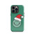 Santa Smile Face on Green Tough Case for iPhone®