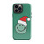 Santa Smile Face on Green Tough Case for iPhone®