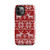Nordic Deer Pattern on Red Tough Case for iPhone®