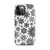 Black and White Snowflake Pattern Tough Case for iPhone®