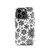 Black and White Snowflake Pattern Tough Case for iPhone®