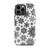 Black and White Snowflake Pattern Tough Case for iPhone®