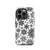 Black and White Snowflake Pattern Tough Case for iPhone®