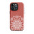 White and Terracotta Henna Design Tough Case for iPhone®