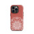 White and Terracotta Henna Design Tough Case for iPhone®