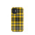 Black and Yellow Plaid Tough Case for iPhone®