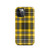 Black and Yellow Plaid Tough Case for iPhone®