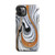 Grey and Black Swirl Design Tough Case for iPhone®