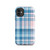 Blue and Pink Plaid Tough Case for iPhone®