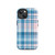 Blue and Pink Plaid Tough Case for iPhone®