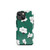 White and Green Poppies Pattern Tough Case for iPhone®