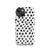 Black and White Polka Dot Tough Case for iPhone®