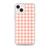 Salmon Pink Plaid Case for iPhone®