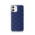 Blue and Gold Diagonal Plaid Case for iPhone®
