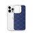 Blue and Gold Diagonal Plaid Case for iPhone®