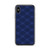 Blue and Gold Diagonal Plaid Case for iPhone®