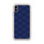 Blue and Gold Diagonal Plaid Case for iPhone®