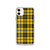 Gold and Black Plaid Case for iPhone®