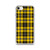 Gold and Black Plaid Case for iPhone®