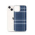 Navy Blue Plaid Case for iPhone®