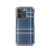 Navy Blue Plaid Case for iPhone®