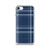 Navy Blue Plaid Case for iPhone®