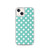 Aquamarine Small Polka Dot Case for iPhone®