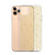 Glittering Gold Geometric Pattern Transparent Case for iPhone®