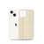 Glittering Gold Geometric Pattern Transparent Case for iPhone®