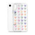 Candy Hearts Pattern Transparent Case for iPhone®