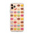 Colorful Donut Pattern Transparent Case for iPhone®