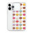 Colorful Donut Pattern Transparent Case for iPhone®