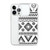 Black and White Aztec Pattern Case for iPhone®