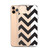 Black Chevron Pattern Clear Case for iPhone®