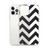 Black Chevron Pattern Clear Case for iPhone®