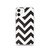 Black Chevron Pattern Clear Case for iPhone®