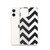 Black Chevron Pattern Clear Case for iPhone®