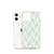 Tan and Blue Chevron Pattern Case for iPhone®