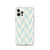 Tan and Blue Chevron Pattern Case for iPhone®