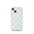 Tan and Blue Chevron Pattern Case for iPhone®